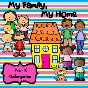 Preview of FAMILY THEME: Literacy/Math Worksheets, Task Cards, Clip Cards
