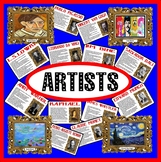 FAMOUS ARTISTS INFORMATION- PAINTINGS POSTERS- DISPLAY ART