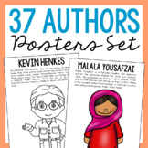 FAMOUS AUTHORS Biography Posters | Library Bulletin Board 