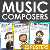 FAMOUS COMPOSERS Color Posters | Music History Theory Bull