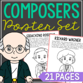 FAMOUS COMPOSERS Coloring Pages and Posters | Music Theory