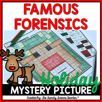 Preview of FAMOUS FORENSICS CASES: HOLIDAY MYSTERY PICTURE [FORENSICS CHRISTMAS ACTIVITY]