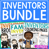 FAMOUS INVENTORS Coloring Pages, Posters, and Research Rep