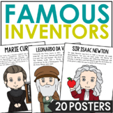 FAMOUS INVENTORS Posters | Science Bulletin Board Decor | 