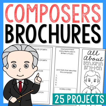 Preview of FAMOUS MUSIC COMPOSERS Research Projects | Biography Report Activity