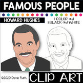 FAMOUS PEOPLE ClipArt HOWARD HUGHES