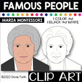 FAMOUS PEOPLE ClipArt MARIA MONTESSORI | Women's History Month