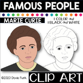 FAMOUS PEOPLE ClipArt MARIE CURIE | Women's History Month