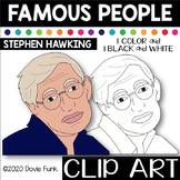 FAMOUS PEOPLE ClipArt STEPHEN HAWKING