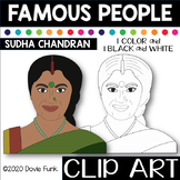 FAMOUS PEOPLE ClipArt SUDHA CHANDRAN | Women's History Month