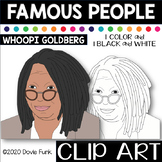 FAMOUS PEOPLE ClipArt WHOOPI GOLDBERG