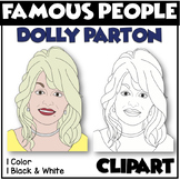 FAMOUS PEOPLE Clipart DOLLY PARTON | Women's History Month