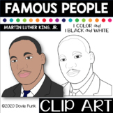 FAMOUS PEOPLE Clipart MARTIN LUTHER KING, JR.