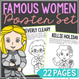 FAMOUS WOMEN Coloring Pages Posters | Bulletin Board | Wom