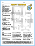 FAMOUS WORLD EXPLORERS Crossword Puzzle Worksheet Activity