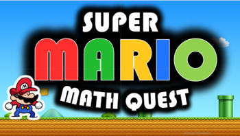 Preview of FAN MADE - Super Mario Math Quest Review Game - PPT Easy Editable
