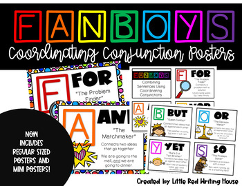 FANBOYS Coordinating Conjunctions by Little Red Writing House | TpT