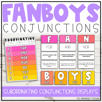 FANBOYS Coordinating Conjunctions Posters & Display