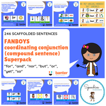 Preview of FANBOYS coordinating conjunction (compound sentence) Bundle
