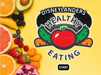 Preview of FANMADE - Disneylanders Healthy Food - PowerPoint