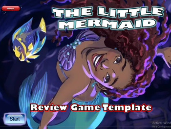 Preview of FANMADE - Disneylanders - THE LITTLE MERMAID - Review Game - Editable PPT - Sta