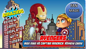 FANMADE - Ironman Vs Captain America Review Game Template -PPT  Editable-Standard