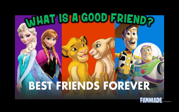 Preview of FANMADE - What Is A Good Friend? PowerPoint - Disneylanders