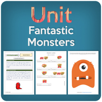 Preview of FANTASTIC MONSTERS: a complete unit for young ESL learners!