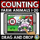 FARM ANIMALS MATH BOOM CARDS ACTIVITY COUNT OBJECTS TO 20 