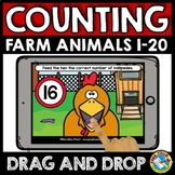 FARM ANIMALS MATH BOOM CARDS ACTIVITY COUNT OBJECTS TO 20 