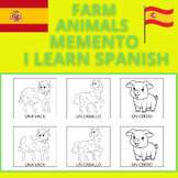 FARM ANIMALS MEMENTO - I LEARN SPANISH - GAME FOR KIDS - M