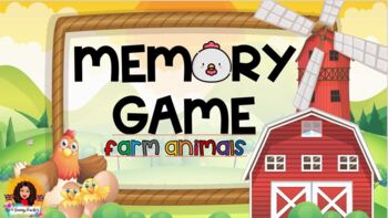 FARM ANIMALS MEMORY GAME EDITABLE (ONLINE TEACHING-DISTANCE/REMOTE LEARNING)