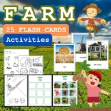 FARM Flash cards and fun activities, BIngo game, farm DIY