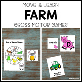FARM Move & Learn Gross Motor Games - Preschool, Pre-K, & Kinder