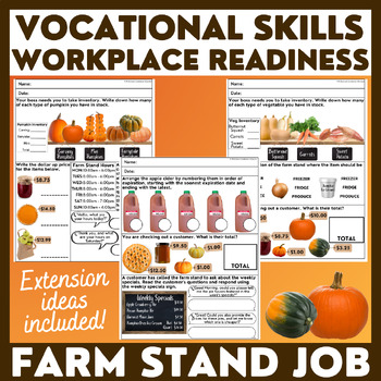 Preview of FARM STAND Vocational Skills - Workplace Readiness - Job Essentials - FALL