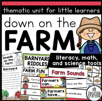 Preview of FARM THEME ACTIVITIES | LIFE ON A FARM | PRE-K AND KINDERGARTEN
