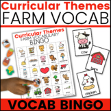 FARM Vocabulary Bingo for Speech Therapy | Curricular Themes