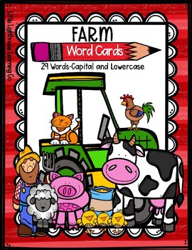 Preview of FARM Word Cards {Capital & Lowercase}