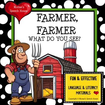 Preview of FARMER FARMER WHAT DO YOU SEE? Plus EXTRA LARGE Bonus BARN Poster Activity