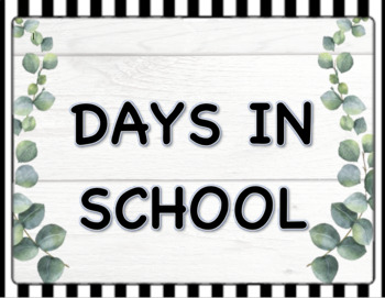 Preview of FARMHOUSE - Counting The Number of Days in School Using Ten Frames