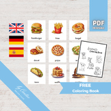 FAST FOOD • 30 Montessori Flashcards • Language Card • Ger