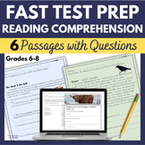 FAST Test Prep Passages - Standardized 6th grade ELA Test Prep