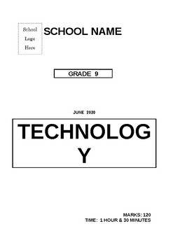 Preview of FAT 4 - Technology Gr9  Term 2 Exam