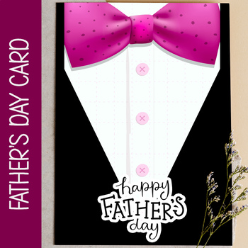 Preview of FATHER'S DAY ACTIVITY, CARD MAKING ACTIVITY, TAKE HOME GIFT FOR DAD, WRITING
