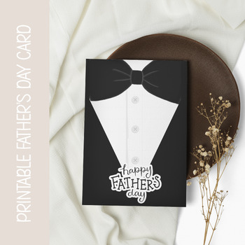 Preview of FATHER'S DAY CARD WRITING ACTIVITY, GIFT FOR FATHER FIGURES, PRINTABLE NOTECARDS