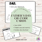Preview of FATHER'S DAY QR Code Card Craft