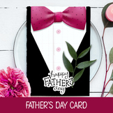 FATHERS DAY CARD FOR DAD, JUNE PRINTABLES, LETTER WRITING 