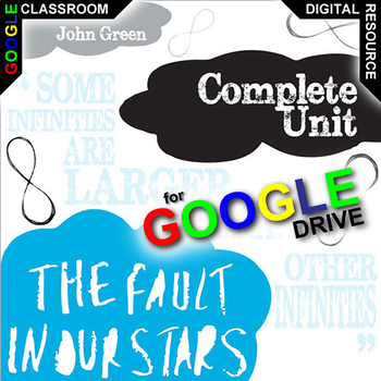 Preview of FAULT IN OUR STARS Novel Study Unit Plan Lesson Activities DIGITAL Pre-reading