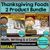 THANKSGIVING BUNDLE Math & Writing FAVORITE THANKSGIVING FOOD