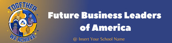 Preview of FBLA Banner Template for Google Classroom or Facebook Group